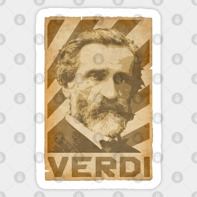 Giuseppe Verdi Retro Sticker by Nerd_art